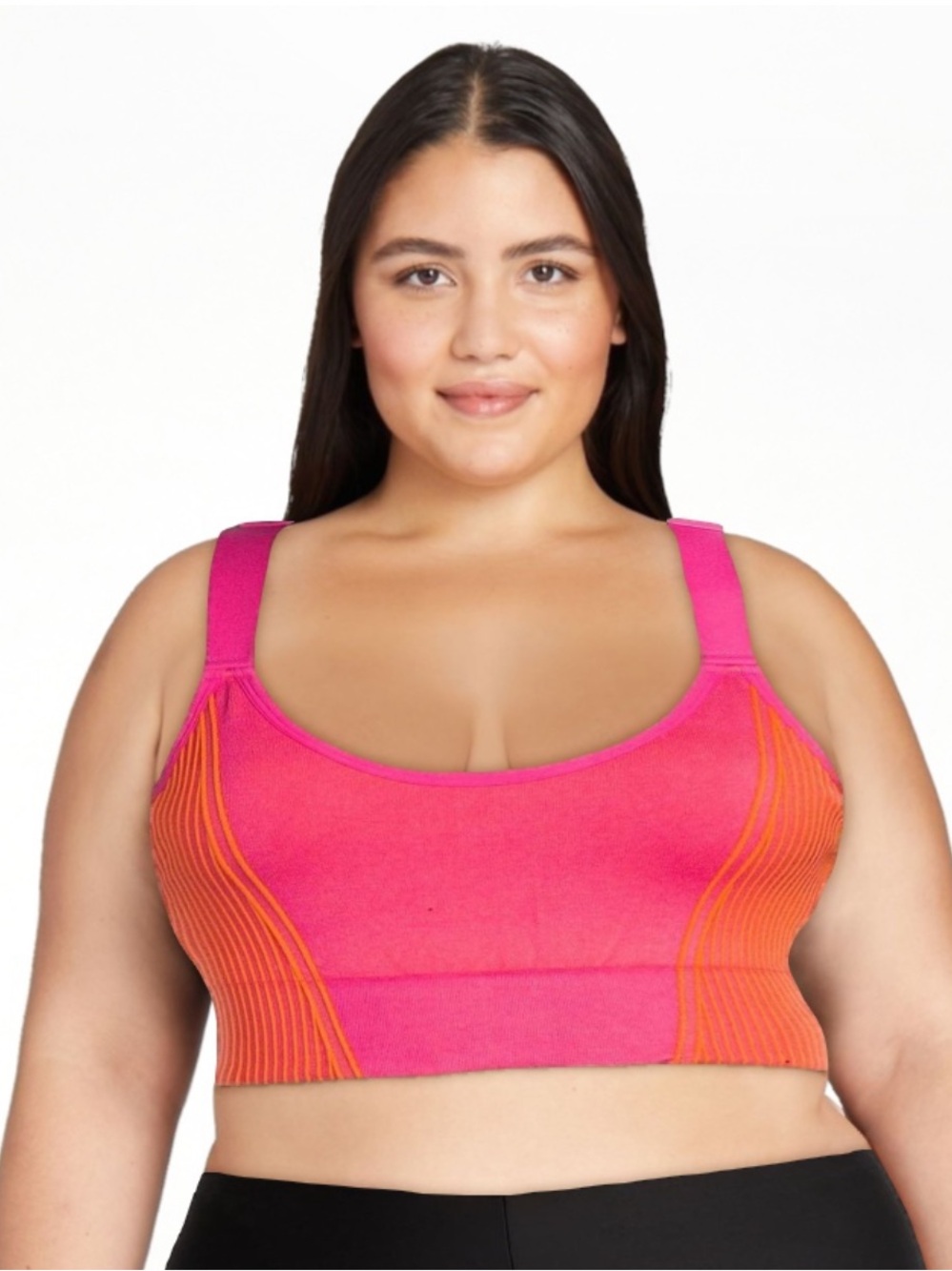 NWT AVIA SEAMLESS KEYHOLE CAMI SPORTS BRA